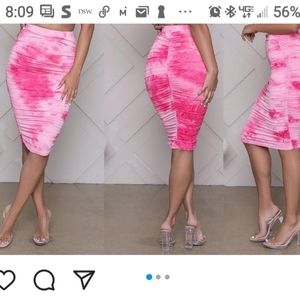 Brand New Tie Dye Midi skirt